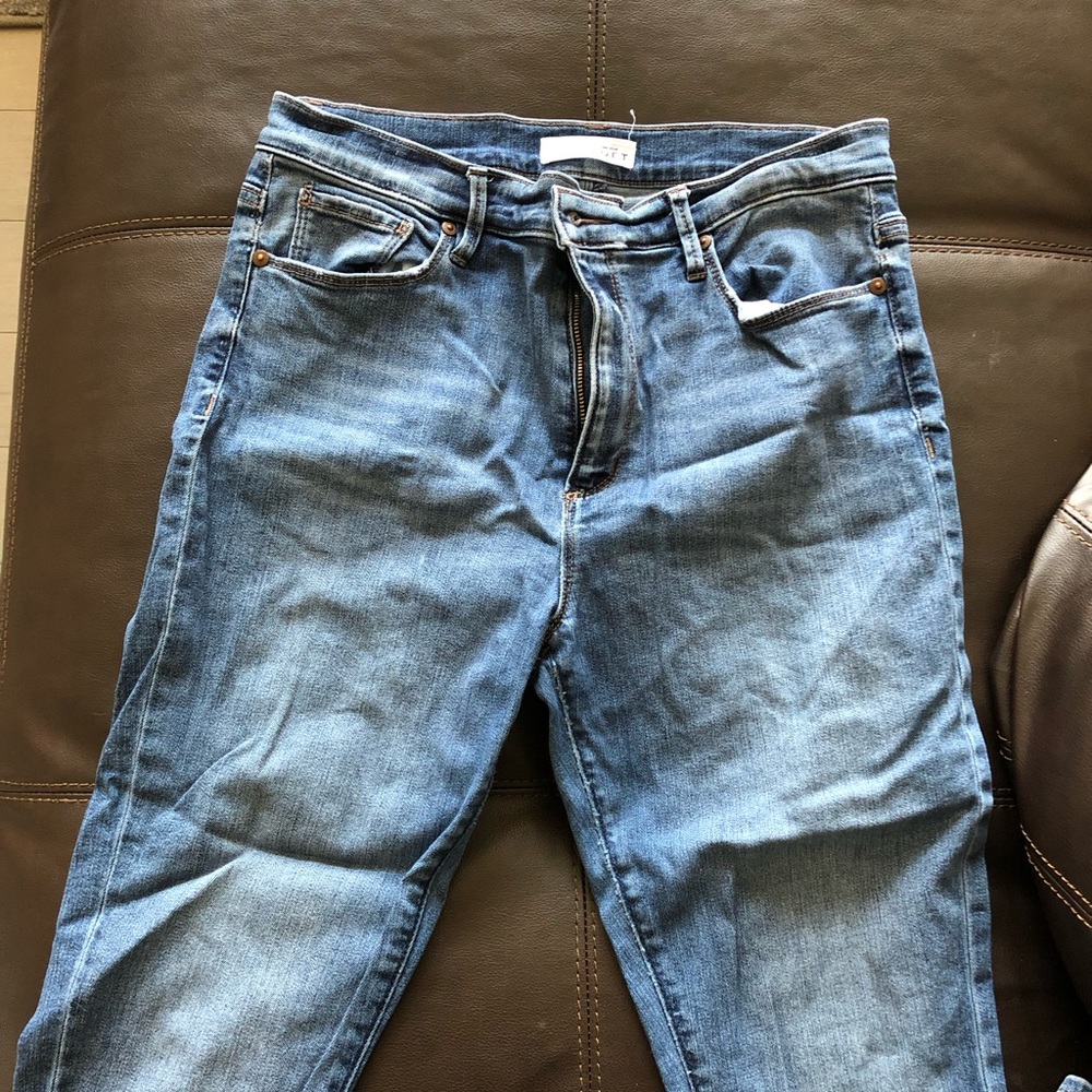 Loft High Waisted Skinny Jeans Size 4